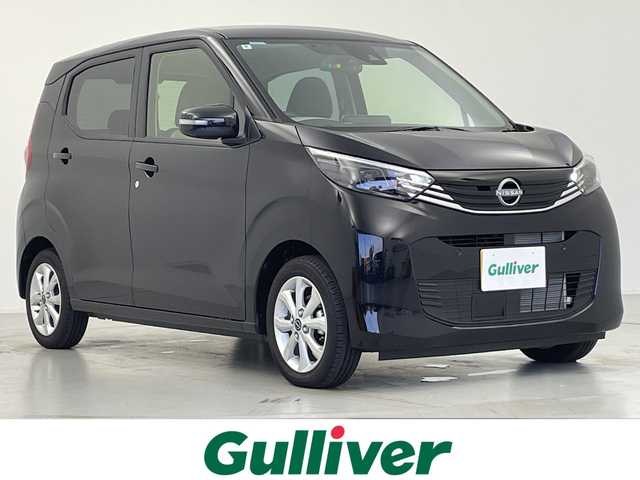 日産 デイズ X 愛知県 2024(令6)年 0.3万km ブラック 純正9型ディスプレイオーディオ/（TV/Bluetooth）/インテリジェントアラウンドビューモニター/前側ドライブレコーダー/エマージェンシーブレーキ/エマージェンシーストップシグナル/車線逸脱警報/先行車発進お知らせ/ヘッドライトレベライザー/LEDヘッドライト/インテリジェントオートライトシステム/オートハイビーム/アイドリングストップ/フロント＆バックソナー/プッシュスタート/ETC