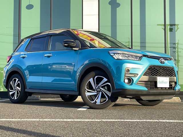 トヨタ ライズ Z 福岡県 2020(令2)年 4.3万km ブラックマイカメタリック/ターコイズブルーマイカメタリック ・純正９型ナビ、フルセグ、DＶＤ再生/・全方位カメラ/・純正ドライブレコーダー「ナビ連動」/・純正１７インチアルミホイル/・純正ビルトインＥＴＣ/・レーダークルーズコントロール/・純正LEDライト/・純正フォグライト/・オートライト/・シートヒーター/・スマートキー/・スペアキー/・保証書、取扱説明書