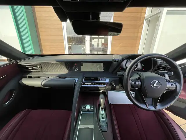 レクサス ＬＣ 宮崎県 2018(平30)年 1.7万km ラディアントレッドコントラストレイヤリング TRDエアロ/フロント　サイド　ディフューザー　トランク/純正ナビ/フルセグTV/バックカメラ/リア可変ウイング/LEDヘッドライト/BSM/レーンキープ/レーダークルーズ/純正21インチアルミ/パワーシート/ハーフレザー/クリアランスソナー