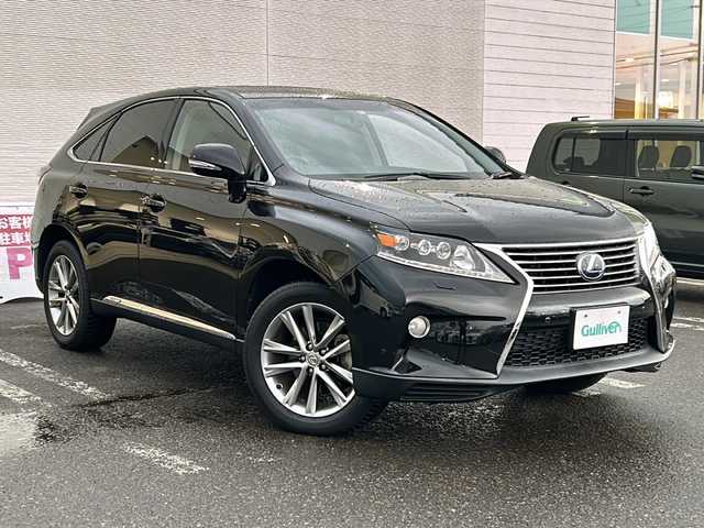 レクサス ＲＸ 450h 秋田県 2012(平24)年 7.4万km スターライトブラックガラスフレーク 純正メモリナビ/純正CD、DVD、BT、TV/バックカメラ/コーナーセンサー/純正19インチAW/ETC/４WD