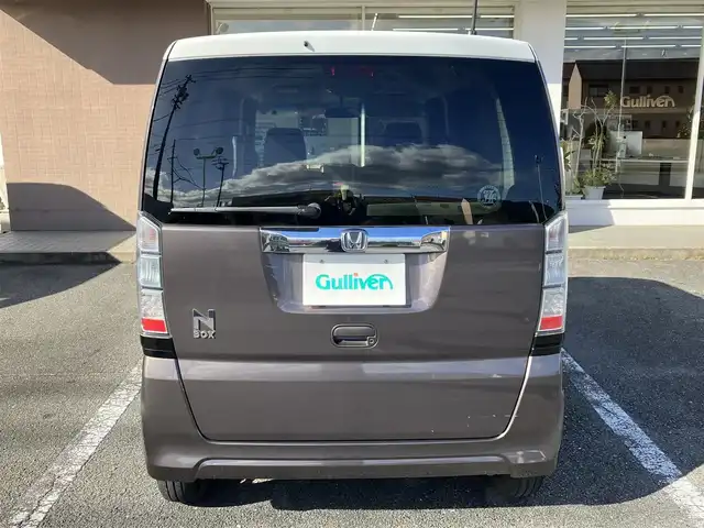 ホンダ Ｎ ＢＯＸ G Lパッケージ 三重県 2015(平27)年 7.4万km プレミアムブロンズパール ♪ワンオーナー/♪ルーフ白/♪社外ナビ・ワンセグ/♪パワースライドドア/♪スマートキー×２/♪プッシュスタート/♪アイドリングストップ/♪純正14インチAW/♪オートリトラクタブルミラー/♪ベンチシート/♪ステアリングスイッチ/♪プライバシーガラス/♪ドアバイザー/♪フロアマット/♪ヘッドライトレベライザー/♪横滑り防止装置