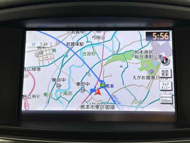 日産 エルグランド 250HWS アーバンクロム 熊本県 2016(平28)年 5.7万km ファントムブラック メーカーOPナビ/【DVD再生/フルセグTV/ラジオ/CD/Bluetooth接続】/サンルーフ/全方位バックカメラ/後席フリップダウンモニター/リモコン　イヤホン２ケあり/ETC/社外前方ドライブレコーダー/クルーズコントロール/前後クリアランスソナー/両側パワースライドドア/横滑り防止/プッシュスタート/スマートキー/スペアキー1本/18インチAW/3列シート/助手席オットマン/取扱説明書/保証書/ナビ取扱説明書/オートライト/LEDヘッドライト/フォグライト