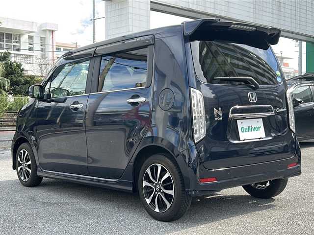 ホンダ Ｎ ＷＧＮ カスタム L ホンダセンシング 沖縄県 2020(令2)年 1.6万km ミッドナイトブルービームM 純正８型ナビ　/（ＡＭ／ＦＭ／ＣＤ／ＤＶＤ／ＢＴ）　/バックカメラ　/フルセグ　/前後ドラレコ　/ビルトインＥＴＣ　/ホンダセンシング　/レーダークルーズ　/シートヒーター　/電動パーキングブレーキ　/ＬＥＤライト/スマートキー/レーンキープアシスト/アイドリングストップ