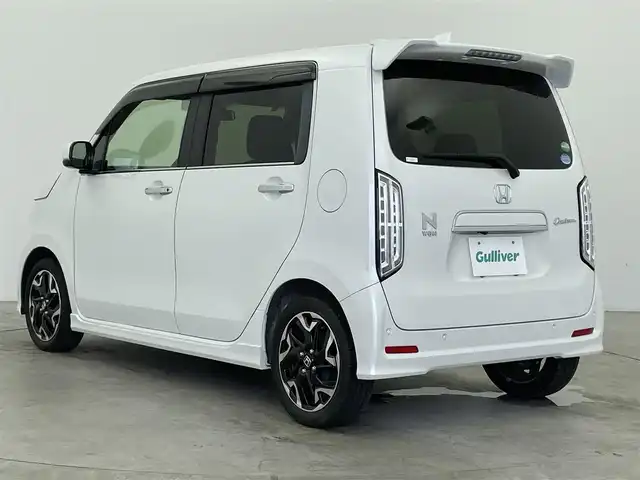 ホンダ Ｎ ＷＧＮ カスタム Lターボ ホンダS 富山県 2019(令1)年 6.1万km プラチナホワイトパール 純正8型ナビ（AM/FM/DVD/BT/USB/フルセグ）/バックカメラ/ETC/ハーフレザーシート/衝突被害軽減システム/レーダークルーズコントロール/レーンキープアシスト/コーナーセンサー/横滑り防止装置/アイドリングストップ/オートLEDライト/純正アルミホイール/社外フロアマット/オートホールド付電子パーキング/スマートキー/革巻きステアリング/ステアリングスイッチ/パドルシフト