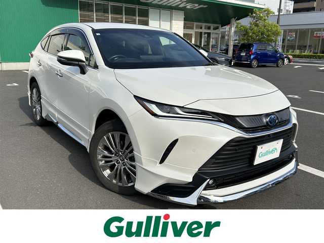トヨタ ハリアー ハイブリッド Z 島根県 2020(令2)年 5.3万km ホワイトパールクリスタルシャイン ワンオーナー/純正１２．３型メモリナビ/(フルセグ/Ｂｌｕｅｔｏｏｔｈ/USB入力端子)/JBLサウンドシステム/モデリスタエアロ/全方位/バックカメラ　/アダプティブクルーズコントロール　/前後ドライブレコーダー（デジタルインナーミラー）　/ビルトインＥＴＣ２．０　/パワーバックドア/運転席パワーシート/オートライト／ハイビーム　/衝突軽減ブレーキ/レーンキープアシスト/前後コーナーセンサー/オートブレーキホールド/スマートキー/プッシュスタート/純正LEDヘッドライト/純正１９インチアルミホイール/保証書・取扱説明書/スペアキー×１
