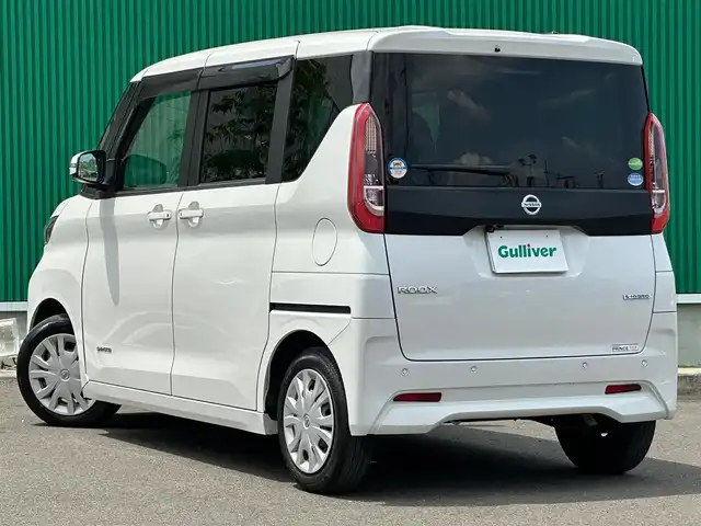 日産 ルークス X 宮城県 2021(令3)年 4.1万km ホワイトパール 【地図SD未着の為動作確認未済み】/快適パックA/　・プラズマクラスター付きリヤシーリングファン/　・パーソナルテーブル/　・USBソケット(助手席シート裏)/　・リア席ロールサンシェード/　・撥水加工シート/ハンズフリーパワースライドドア（運転席側）/＝＝＝/ワンオーナー車/インテリジェントエマージェンシーブレーキ/踏み間違い衝突防止アシスト/インテリジェントLI（車線逸脱防止支援システム）/LDW（車線逸脱警報）/インテリジェントFCW（前方衝突予測警報）/インテリジェントDA（ふらつき警報）/標識検知機能/前後コーナーセンサー/純正9インチSDナビ/フルセグテレビ/　・CD/DVD/Bluetooth/iPod/　　　　　　USB/SD/AUX/AM/FM/インテリジェントアラウンドビューモニター/純正ドライブレコーダー【前方:HD-5D】/両側パワースライドドア/ハンズフリーオートスライドドア/ハイビームアシスト/オートライト/プッシュスタートボタン/スペアキー×1/ドアバイザー/フロアマット/電動格納ウィンカーミラー