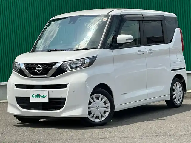 日産 ルークス X 宮城県 2021(令3)年 4.1万km ホワイトパール 【地図SD未着の為動作確認未済み】/快適パックA/　・プラズマクラスター付きリヤシーリングファン/　・パーソナルテーブル/　・USBソケット(助手席シート裏)/　・リア席ロールサンシェード/　・撥水加工シート/ハンズフリーパワースライドドア（運転席側）/＝＝＝/ワンオーナー車/インテリジェントエマージェンシーブレーキ/踏み間違い衝突防止アシスト/インテリジェントLI（車線逸脱防止支援システム）/LDW（車線逸脱警報）/インテリジェントFCW（前方衝突予測警報）/インテリジェントDA（ふらつき警報）/標識検知機能/前後コーナーセンサー/純正9インチSDナビ/フルセグテレビ/　・CD/DVD/Bluetooth/iPod/　　　　　　USB/SD/AUX/AM/FM/インテリジェントアラウンドビューモニター/純正ドライブレコーダー【前方:HD-5D】/両側パワースライドドア/ハンズフリーオートスライドドア/ハイビームアシスト/オートライト/プッシュスタートボタン/スペアキー×1/ドアバイザー/フロアマット/電動格納ウィンカーミラー