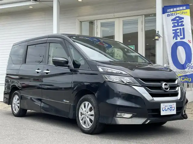 日産 セレナ ハイウェイスター 秋田県 2016(平28)年 12.9万km ダイヤモンドブラック (株)IDOMが運営する【じしゃロン 秋田店】の自社ローン専用車両になります。こちらは現金またはオートローンご利用時の価格です。自社ローンご希望の方は別途その旨お申付け下さい/４WD/純正ナビ/フルセグテレビ/バックカメラ/ETC/エマージェンシーブレーキ/両側パワースライドドア