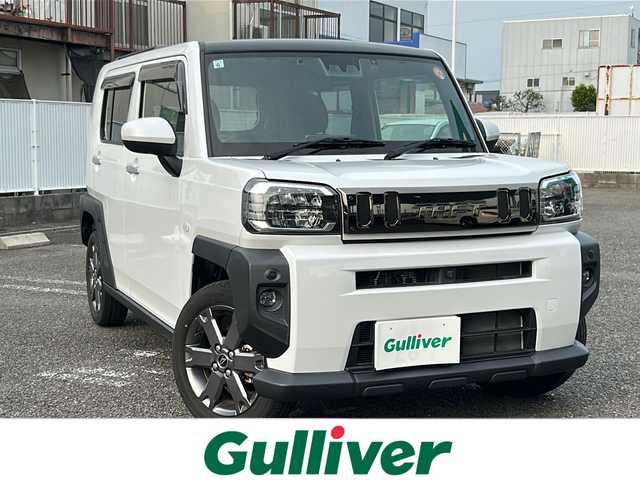 ダイハツ タフト G ターボ 岐阜県 2021(令3)年 1万km シャイニングホワイトパール ワンオーナー/純正ナビ/ワンセグTV/AM　FM/Bluetooth/ドライブレコーダー/ETC/スカイルーフ/ルーフレール/バックカメラ(アラウンドビュー)/ＭＥＭＯＲＹＭＵＳＩＣ/シートヒーター(D/N)/横滑り防止装置/クリアランスソナー/プリクラッシュセーフティー/アイドリングストップ機能/ハイビームインジケーターランプ/USB/シガーソケット/純正フロアマット/純正ドアバイザー/プッシュスタート/PWRMODE/スマートキー