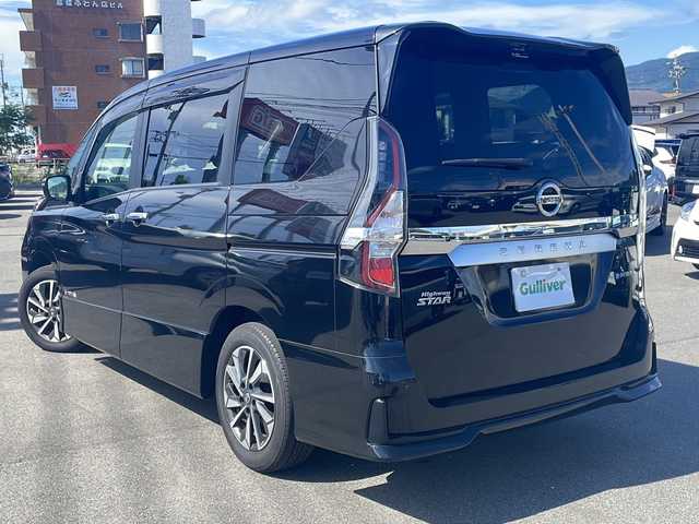 日産 セレナ e－パワー ハイウェイスター V 山口県 2019(令1)年 5万km ダイヤモンドブラック ワンオーナー　/純正１０インチ　/Ｂｌｕｅｔｏｏｔｈ　/フルセグＴＶ　/全方位カメラ　/プロパイロット　/ドライブレコーダー　/両側パワースライドドア　/ステアリングリモコン　/ＬＥＤヘッドライト　/純正１６インチアルミ