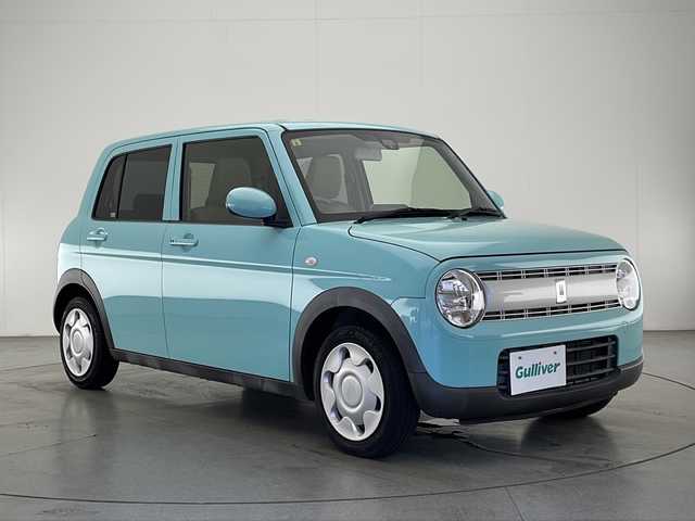 スズキ ラパン L 宮崎県 2016(平28)年 5.5万km フレンチミントPM 禁煙車/衝突被害軽減ブレーキ/社外ナビTV/（ストラーダ/CN-RZ72W/CD/DVD/Bluetooth/フルセグTV）/社外LEDライト/純正セキュリティアラーム/純正フロアマット/エネチャージ/シートヒーター/電動格納ミラー/スマートキー/プッシュエンジンスタート/スペアキー/新車時保証書/取扱い説明書