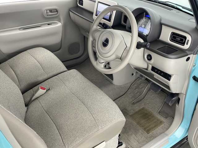 スズキ ラパン L 宮崎県 2016(平28)年 5.5万km フレンチミントPM 禁煙車/衝突被害軽減ブレーキ/社外ナビTV/（ストラーダ/CN-RZ72W/CD/DVD/Bluetooth/フルセグTV）/社外LEDライト/純正セキュリティアラーム/純正フロアマット/エネチャージ/シートヒーター/電動格納ミラー/スマートキー/プッシュエンジンスタート/スペアキー/新車時保証書/取扱い説明書