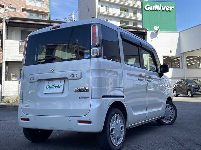 スズキ スペーシア HYBRID X 宮崎県 2021(令3)年 3.4万km ピュアホワイトP 社外ナビ ETC Bluetooth ワンセグTV バックカメラ USB入力端子 ナビ内蔵型ドライブレコーダー 両側パワースライドドア アイドリングストップ エンジンスタート オートライト 取扱説明書 保証書