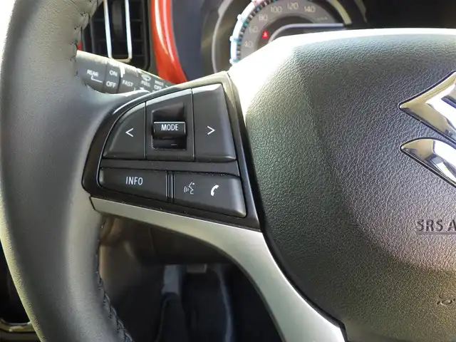 スズキ ハスラー HYBRID X 千葉県 2022(令4)年 2.5万km コーラルオレンジメタリック/ソフトベージュメタリック デュアルカメラブレーキサポート/純正メモリーナビ/地デジTV/【DVD/CD再生機能　Bluetooth接続】/全方位モニター/前席シートヒーター/革巻きステアリング/ステアリングスイッチ/ETC/LEDヘッドライト/フォグライト/リアコーナーセンサー/純正15インチアルミホイル/サイド/カーテンエアバッグ/携帯リモコン