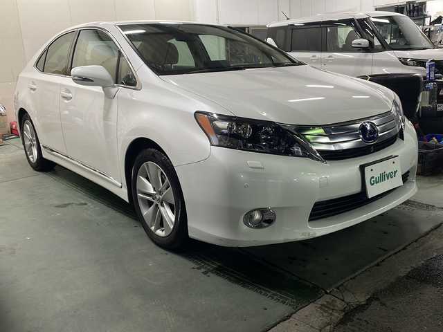 レクサス ＨＳ 250h バージョンI 京都府 2010(平22)年 13.4万km ホワイトパールクリスタルシャイン 〇スマートキー/〇純正ナビ/〇スマートキー/〇スペアキー/〇ETC/〇シートヒーター/〇レザーシート/〇フルセグ