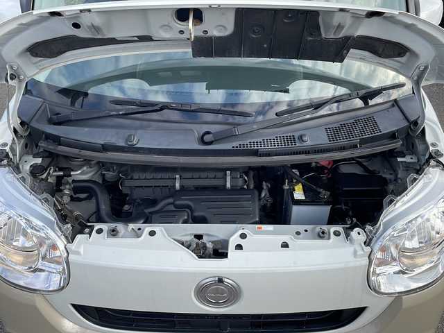 ダイハツ ムーヴ キャンバス X メイクアップ SA Ⅲ 福島県 2018(平30)年 4.5万km パールホワイトⅢ/ナチュラルベージュマイカメタリック 2トーン ワンオナ　スマアシIII　純正ナビ　ＢＴ　バックＣ　フルセグ　両側スライド　ハロゲンヘッドライト　フォグランプ　オートライト　オートハイビーム　ステリモ　電格ミラー　衝突軽減　スマートキー　ドアバイザー