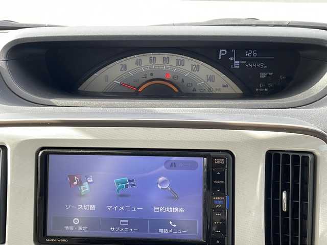 ダイハツ ムーヴ キャンバス X メイクアップ SA Ⅲ 福島県 2018(平30)年 4.5万km パールホワイトⅢ/ナチュラルベージュマイカメタリック 2トーン ワンオナ　スマアシIII　純正ナビ　ＢＴ　バックＣ　フルセグ　両側スライド　ハロゲンヘッドライト　フォグランプ　オートライト　オートハイビーム　ステリモ　電格ミラー　衝突軽減　スマートキー　ドアバイザー