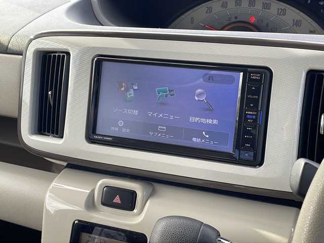 ダイハツ ムーヴ キャンバス X メイクアップ SA Ⅲ 福島県 2018(平30)年 4.5万km パールホワイトⅢ/ナチュラルベージュマイカメタリック 2トーン ワンオナ　スマアシIII　純正ナビ　ＢＴ　バックＣ　フルセグ　両側スライド　ハロゲンヘッドライト　フォグランプ　オートライト　オートハイビーム　ステリモ　電格ミラー　衝突軽減　スマートキー　ドアバイザー