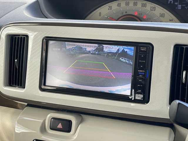 ダイハツ ムーヴ キャンバス X メイクアップ SA Ⅲ 福島県 2018(平30)年 4.5万km パールホワイトⅢ/ナチュラルベージュマイカメタリック 2トーン ワンオナ　スマアシIII　純正ナビ　ＢＴ　バックＣ　フルセグ　両側スライド　ハロゲンヘッドライト　フォグランプ　オートライト　オートハイビーム　ステリモ　電格ミラー　衝突軽減　スマートキー　ドアバイザー