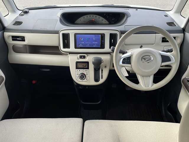 ダイハツ ムーヴ キャンバス X メイクアップ SA Ⅲ 福島県 2018(平30)年 4.5万km パールホワイトⅢ/ナチュラルベージュマイカメタリック 2トーン ワンオナ　スマアシIII　純正ナビ　ＢＴ　バックＣ　フルセグ　両側スライド　ハロゲンヘッドライト　フォグランプ　オートライト　オートハイビーム　ステリモ　電格ミラー　衝突軽減　スマートキー　ドアバイザー