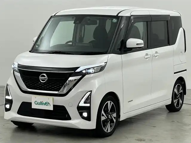 日産 ルークス HWS Gターボ プロパイロットED 福岡県 2020(令2)年 5万km ホワイトパール 純正９型ナビ（ＢＴ，フルセグＴＶ）　/全方位カメラ　/ＥＴＣ　/ナビ連動前方ドライブレコーダー　/ＡＣＣ　/プロパイロット　/コーナーセンサー　/エマージェンシーブレーキ　/レーンキープ　/両側電動スライドドア　/ＬＥＤ