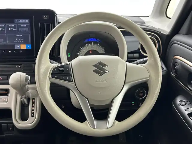 スズキ ワゴンＲ スマイル HYBRID X 熊本県 2021(令3)年 2万km フェニックスレッドパール/ブルーイッシュブラックパール 純正９インチナビ（CD・DVD・フルセグ・BT・ApplCarPlay・AndroidAuto・USB）/全周囲カメラ/ビルトインETC/両側パワースライドドア/スズキセーフティサポート/・デュアルセンサーブレーキサポート/・発進お知らせ機能/・標識認識機能/・車線維持機能/・車線逸脱抑制機能/・ふらつき警報機能/・前後誤発進抑制機能/・ハイビームアシスト/・低速時ブレーキサポート/横滑り防止/アイドリングストップ/運転席シートヒーター/純正フロアマット/オートライト/LEDヘッドライト/電動格納ミラー/スマートキー/プッシュスタート/スペアキー1本/保証書/取扱説明書