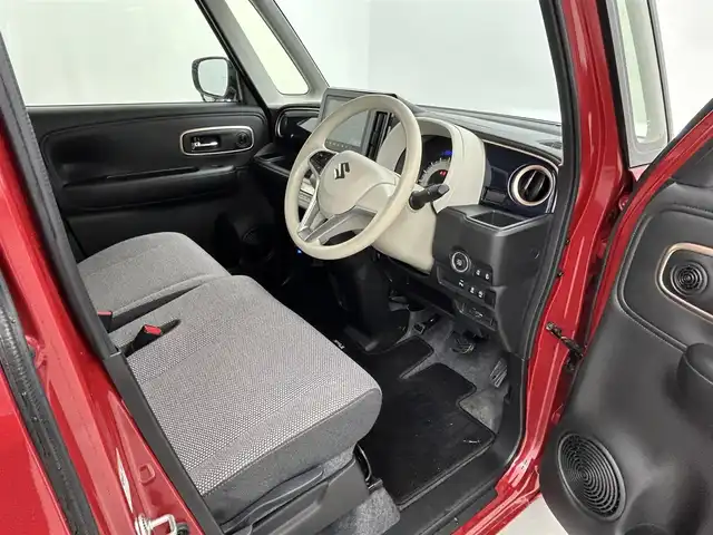 スズキ ワゴンＲ スマイル HYBRID X 熊本県 2021(令3)年 2万km フェニックスレッドパール/ブルーイッシュブラックパール 純正９インチナビ（CD・DVD・フルセグ・BT・ApplCarPlay・AndroidAuto・USB）/全周囲カメラ/ビルトインETC/両側パワースライドドア/スズキセーフティサポート/・デュアルセンサーブレーキサポート/・発進お知らせ機能/・標識認識機能/・車線維持機能/・車線逸脱抑制機能/・ふらつき警報機能/・前後誤発進抑制機能/・ハイビームアシスト/・低速時ブレーキサポート/横滑り防止/アイドリングストップ/運転席シートヒーター/純正フロアマット/オートライト/LEDヘッドライト/電動格納ミラー/スマートキー/プッシュスタート/スペアキー1本/保証書/取扱説明書
