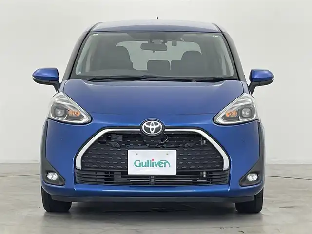 トヨタ シエンタ G クエロ 群馬県 2019(平31)年 5.9万km コバルトブルーメタリック スーパーUVカット/シートヒーターパッケージ/・スーパーUVカット＋IRカット機能付グリーンガラス(フロントドア)/・シートヒーター(運転席/助手席)/・ステアリングヒーター/185/60R15タイヤ/15インチアルミホイール(センターオーナメント付)/=====/純正7インチナビ【型番NSCN-W68】/・FM/AM/CD/SD/Bluetooth/地デジTV/トヨタセーフティセンス/・プリクラッシュセーフティ/・レーンディパーチャーアラート/・オートマチックハイビーム/先行車発進お知らせ機能/クリアランスソナー/バックカメラ/両側パワースライドドア/ハーフレザーシート/純正ビルトインETC/LEDヘッドランプ/LEDフォグランプ/オートライト/ウインカーミラー