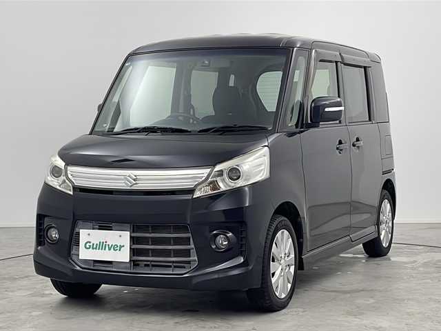 スズキ スペーシア カスタム XS 三重県 2016(平28)年 6万km ブルーイッシュブラックパール3 禁煙車/ナビ/バックカメラ/片側パワースライドドア/社外前方ドライブレコーダー/ＬＥＤ/フォグランプ/アイドリングストップ/ベンチシート/ＤＶＤ再生/Ｂｌｕｅｔｏｏｔｈ/純正１４インチＡＷ/ＡＢＳ