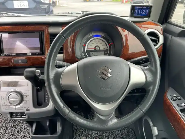 スズキ ハスラー X ターボ 茨城県 2014(平26)年 15.5万km クールカーキPM 社外ナビ/フルセグTV/シートヒーター/ETC/バックカメラ/レーダー探知機/社外15インチアルミホイール/ホイール付スタッドレスタイヤ積み込み4本/アイドリングストップ/電格ミラー/衝突軽減ブレーキ/横滑り防止装置