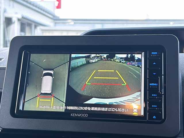 ダイハツ タント カスタム RS 福島県 2023(令5)年 0.3万km ブラックマイカメタリック/ファイアークォーツレッドメタリック 2トーン ターボ　ナビ　全周囲Ｃ　フルセグ　Ｄ席ロングスライドシート　ドラレコ　両側電動スライドドア　ＥＴＣ　ハーフレザーシートヒーター　電動Ｐブレーキ　コーナーセンサー　スマートキー　オートＬＥＤ　フォグ