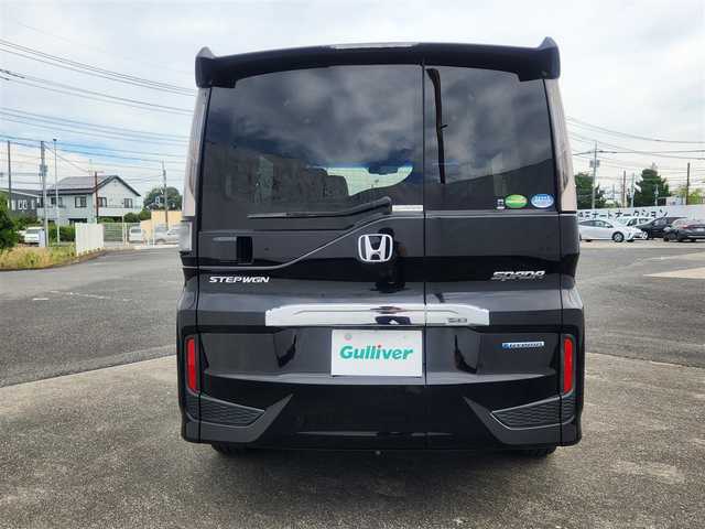 ホンダ ステップワゴン スパーダ ハイブリッド G EX ホンダセンシング 群馬県 2018(平30)年 7.6万km 黒 純正ナビ(Bluetooth/CD/DVD)/フルセグTV/両側パワースライドドア/リアワイドカメラ/ビルトインETC/渋滞追従機能付アダプティブクルコン/ホンダセンシング/・衝突軽減ブレーキ/・誤発進抑制機能/・車線維持支援システム/・標識認識機能/・先行車発進お知らせ機能/・歩行者事故低減ステアリング/LEDヘッドランプ/オートライト/本革巻きステアリング/ソフトウィーブ/合皮コンビシート/前席シートヒーター/シートバックテーブル/純正16インチアルミホイール/スマートキーシステム/禁煙車