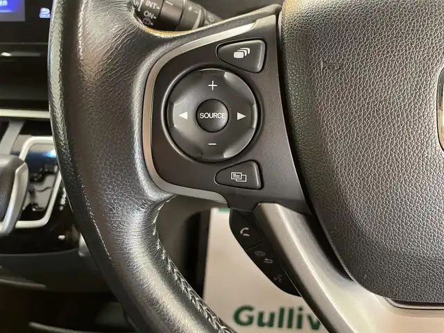 ホンダ ステップワゴン スパーダ ハイブリッド G EX ホンダセンシング 群馬県 2018(平30)年 7.6万km プレミアムスパークルブラックパール ホンダセンシング/純正メーカーナビ/　　CD/DVD/BT/フルセグ/USB/iPod/HDMI/バックカメラ/両側パワースライドドア/レーダークルーズコントロール/LEDオートライト/ハーフレザーシート/前席シートヒーター/純正16インチAW/レーンアシスト/オートブレーキホールド/ステアリングスイッチ/横滑り防止装置/サイド・カーテンエアバッグ/スマートキー/ビルトインETC