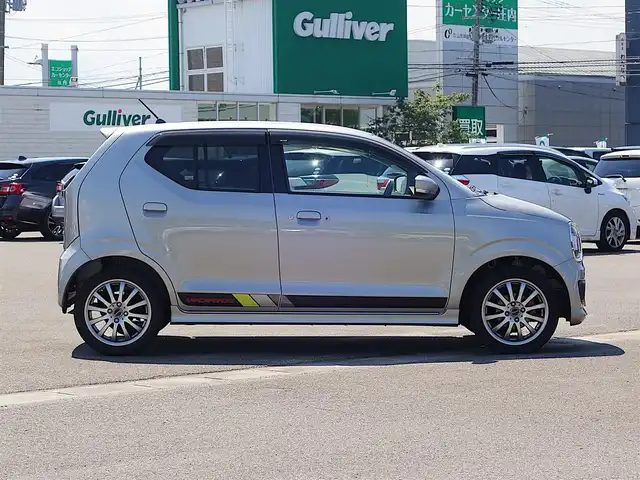 スズキ アルト ワークス 山形県 2019(平31)年 6.2万km スチールシルバーM 5MT/純正SDナビ　/　　【CD　DVD　BT　フルセグ　USB　AUX MSV】/HIDオートライト/15インチアルミホイール/ドライブレコーダー/ステアリングスイッチ/電動格納ウィンカーミラー/純正フロアマット/ドアバイザー/スマートキー×2/ETC