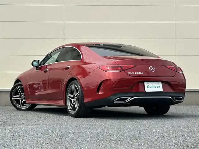 メルセデス・ベンツ ＣＬＳ２２０ｄ スポーツ エクスクルーシブPKG 茨城県 2018(平30)年 2.8万km ヒヤシンスレッド 純正ナビ/サンルーフ/ブルメスターサラウンドシステム/クルーズコントロール/ＥＴＣ/パドルシフト/純正前方ドライブレコーダー/レザーシート/Ｄ＋Ｎ席シートヒーター／エアシート/Ｄ＋Ｎ席パワーシート/パワーバックドア/純正アルミホイール(19インチ)/エアバッグ(W＋サイド)/スペアキー