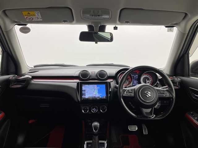 スズキ スイフト スポーツ 茨城県 2020(令2)年 6.7万km プレミアムシルバーメタリック 社外ナビ　フルセグTV　Bluetooth　CD/DVD　パノラミックビューモニター　シートヒーター　純正17インチアルミホイール　純正フロアマット　LEDヘッドライト