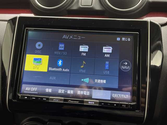 スズキ スイフト スポーツ 茨城県 2020(令2)年 6.7万km プレミアムシルバーメタリック 社外ナビ　フルセグTV　Bluetooth　CD/DVD　パノラミックビューモニター　シートヒーター　純正17インチアルミホイール　純正フロアマット　LEDヘッドライト