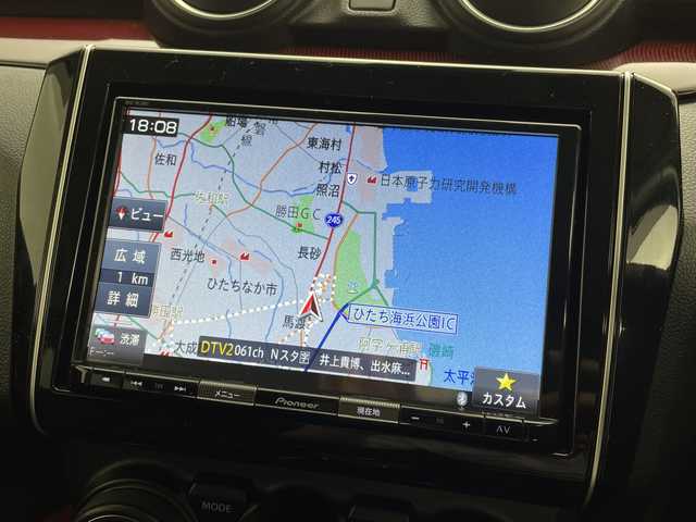 スズキ スイフト スポーツ 茨城県 2020(令2)年 6.7万km プレミアムシルバーメタリック 社外ナビ　フルセグTV　Bluetooth　CD/DVD　パノラミックビューモニター　シートヒーター　純正17インチアルミホイール　純正フロアマット　LEDヘッドライト