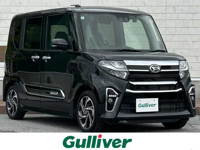 ダイハツ タント カスタム RS スタイルセレクション 滋賀県 2021(令3)年 3.5万km ブラックマイカメタリック 純正ディスプレイオーディオ/（AM/FM/CD/DVD/USB/ipod/AUX）/バックカメラ/ETC/レーダークルーズコントロール/電子パーキング/ブレーキホールド/シートヒーター（D/N席）/両側パワースライドドア/前後コーナーセンサー/前後ドライブレコーダー/衝突軽減ブレーキ/横すべり防止装置/アイドリングストップ/オートライト/プッシュスタート/ロングスライドスイッチ（D席）/フロアマット/USBポート