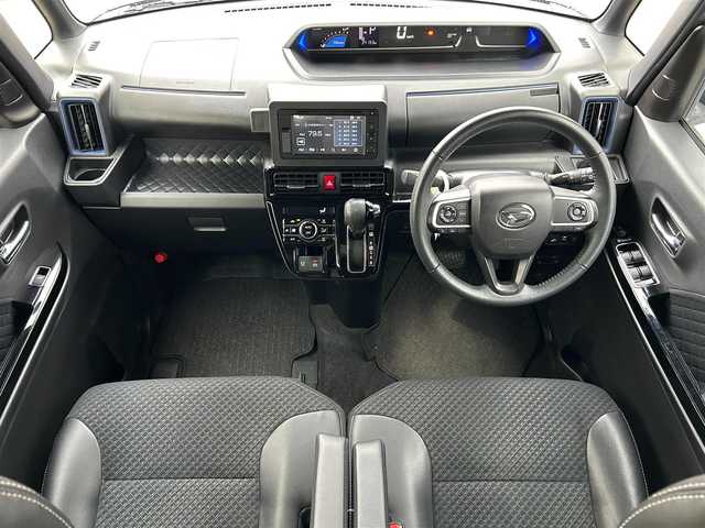 ダイハツ タント カスタム RS スタイルセレクション 滋賀県 2021(令3)年 3.5万km ブラックマイカメタリック 純正ディスプレイオーディオ/（AM/FM/CD/DVD/USB/ipod/AUX）/バックカメラ/ETC/レーダークルーズコントロール/電子パーキング/ブレーキホールド/シートヒーター（D/N席）/両側パワースライドドア/前後コーナーセンサー/前後ドライブレコーダー/衝突軽減ブレーキ/横すべり防止装置/アイドリングストップ/オートライト/プッシュスタート/ロングスライドスイッチ（D席）/フロアマット/USBポート