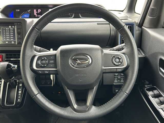 ダイハツ タント カスタム RS スタイルセレクション 滋賀県 2021(令3)年 3.5万km ブラックマイカメタリック 純正ディスプレイオーディオ/（AM/FM/CD/DVD/USB/ipod/AUX）/バックカメラ/ETC/レーダークルーズコントロール/電子パーキング/ブレーキホールド/シートヒーター（D/N席）/両側パワースライドドア/前後コーナーセンサー/前後ドライブレコーダー/衝突軽減ブレーキ/横すべり防止装置/アイドリングストップ/オートライト/プッシュスタート/ロングスライドスイッチ（D席）/フロアマット/USBポート