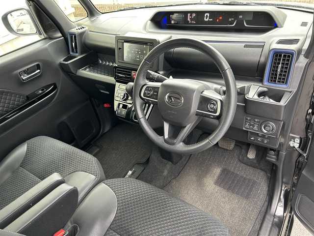ダイハツ タント カスタム RS スタイルセレクション 滋賀県 2021(令3)年 3.5万km ブラックマイカメタリック 純正ディスプレイオーディオ/（AM/FM/CD/DVD/USB/ipod/AUX）/バックカメラ/ETC/レーダークルーズコントロール/電子パーキング/ブレーキホールド/シートヒーター（D/N席）/両側パワースライドドア/前後コーナーセンサー/前後ドライブレコーダー/衝突軽減ブレーキ/横すべり防止装置/アイドリングストップ/オートライト/プッシュスタート/ロングスライドスイッチ（D席）/フロアマット/USBポート