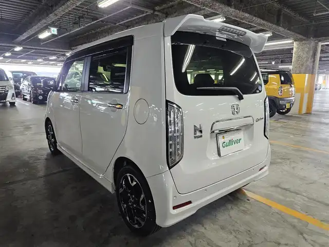 ホンダ Ｎ ＷＧＮ カスタム Lターボ ホンダS 富山県 2021(令3)年 4.7万km プラチナホワイトパール ワンオーナー/純正ディスプレイオーディオ/　(Bluetooth/AM/FM/CD)/ワンセグTV/バックモニター/ビルトインETC/渋滞追従機能付アダプティブクルーズコントロール/ソナーセンサー/ホンダセンシング/・衝突軽減ブレーキ/・誤発進抑制機能(前後)/・歩行者事故低減ステアリング/・先行車発進お知らせ機能/・標識認識機能/・車線逸脱支援システム/・オートハイビーム/ターボ/LEDヘッドランプ/本革巻きステアリング/パドルシフト/トリコット/合皮コンビシート/アレルクリーンプラスシート/運転席シートヒーター/純正15インチアルミホイール/スマートキーシステム/禁煙車