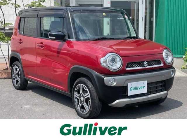 スズキ ハスラー X 青森県 2018(平30)年 4.9万km フェニックスレッドパール/ブルーイッシュブラックパール 4WD/社外メモリナビ・フルセグTV/CD・DVD・Bluetooth・SD/バックカメラ/前席シートヒーター/デュアルカメラブレーキサポート/レーンキープアシスト/ヒルディセントコントロール/ビルトインETC/HIDライト/フォグランプ/純正15インチアルミ/スマートキー/プッシュスタート