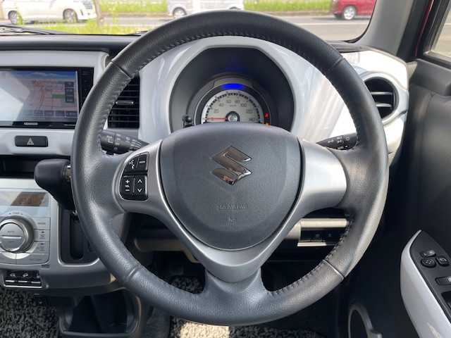 スズキ ハスラー X 青森県 2018(平30)年 4.9万km フェニックスレッドパール/ブルーイッシュブラックパール 4WD/社外メモリナビ・フルセグTV/CD・DVD・Bluetooth・SD/バックカメラ/前席シートヒーター/デュアルカメラブレーキサポート/レーンキープアシスト/ヒルディセントコントロール/ビルトインETC/HIDライト/フォグランプ/純正15インチアルミ/スマートキー/プッシュスタート