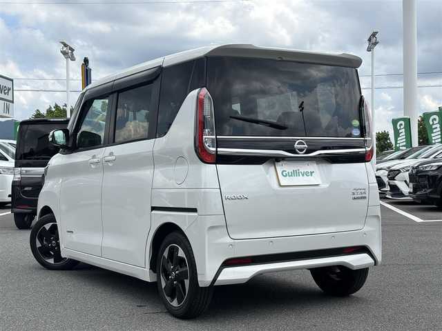 日産 ルークス HWS X プロパイロットED 奈良県 2020(令2)年 2万km ホワイトパール 純正9インチナビ(フルセグTV/CD/DVD/AM・FM/BT/AUX/iPod)/前方ドラレコ/ビルトインETC/両側ハンズフリーオートスライドドア/プロパイロット/インテリジェントアラウンドビューモニター/インテリジェントエマージェンシーブレーキ/インテリジェントFCW(前方衝突予測警報)/インテリジェントDA(ふらつき警報)/踏み間違い衝突防止アシスト/アダプティブLEDヘッドライトシステム/オートブレーキホールド/アイドリングストップ機能/純正14インチアルミホイール/純正フロアマット/スマートキー