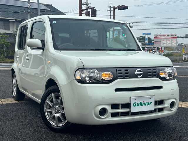 日産 キューブ 15X パーティーレッドセレ 京都府 2011(平23)年 2.8万km ホワイトパール ・SDナビ(AVIC-MRZ99)/　ワンセグ/　CD/DVD再生/　SD再生/・プッシュスタート/・電格ミラー/・ECOモード/・ETC/・外品15インチAW/・スペアキー/・取説/保証書