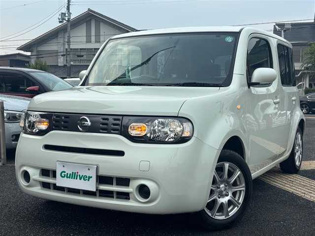 日産 キューブ 15X パーティーレッドセレ 京都府 2011(平23)年 2.8万km ホワイトパール ・SDナビ(AVIC-MRZ99)/　ワンセグ/　CD/DVD再生/　SD再生/・プッシュスタート/・電格ミラー/・ECOモード/・ETC/・外品15インチAW/・スペアキー/・取説/保証書