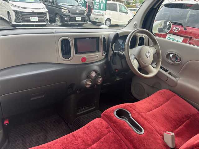 日産 キューブ 15X パーティーレッドセレ 京都府 2011(平23)年 2.8万km ホワイトパール ・SDナビ(AVIC-MRZ99)/　ワンセグ/　CD/DVD再生/　SD再生/・プッシュスタート/・電格ミラー/・ECOモード/・ETC/・外品15インチAW/・スペアキー/・取説/保証書