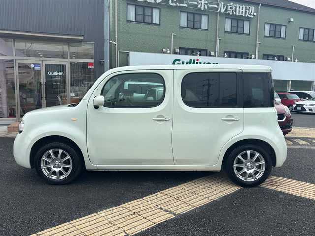 日産 キューブ 15X パーティーレッドセレ 京都府 2011(平23)年 2.8万km ホワイトパール ・SDナビ(AVIC-MRZ99)/　ワンセグ/　CD/DVD再生/　SD再生/・プッシュスタート/・電格ミラー/・ECOモード/・ETC/・外品15インチAW/・スペアキー/・取説/保証書
